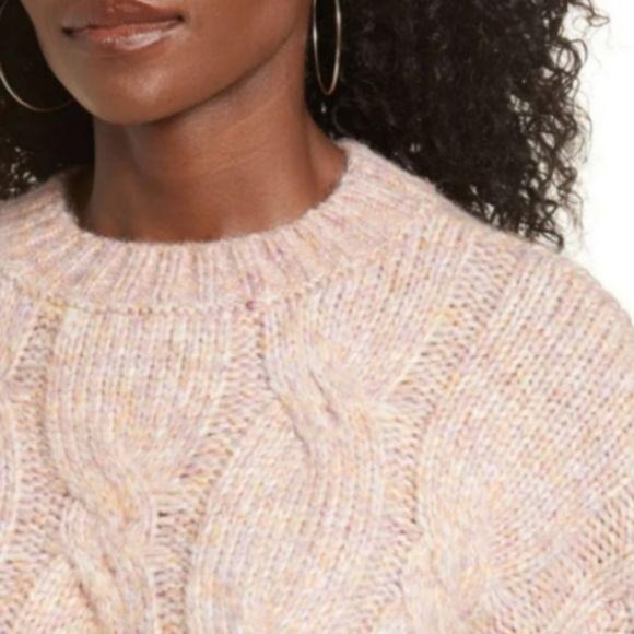 NWT 4SI3NNA Cable Crop Sweater size XL - Picture 2 of 6